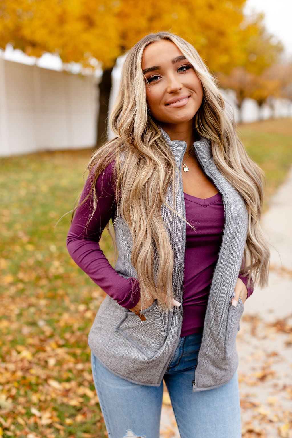 Ampersand Avenue Herringbone Vest – Gorgeous Chique Boutique